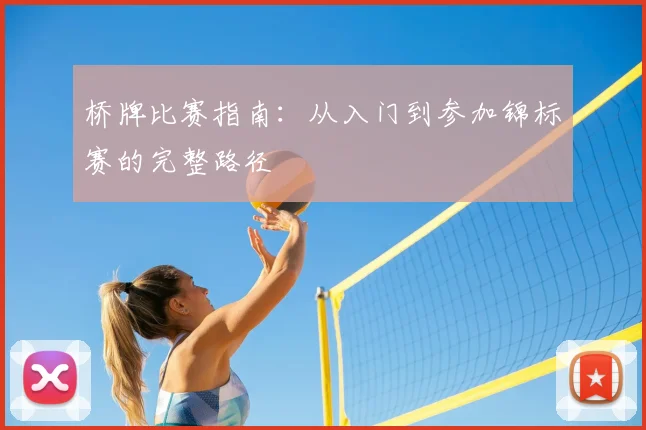 桥牌比赛指南:从入门到参加锦标赛的完整路径